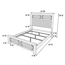 Load image into Gallery viewer, Transitional Bed With High Headboard
