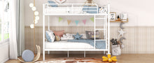 Load image into Gallery viewer, Full Over Full Metal Bunk Bed, White
