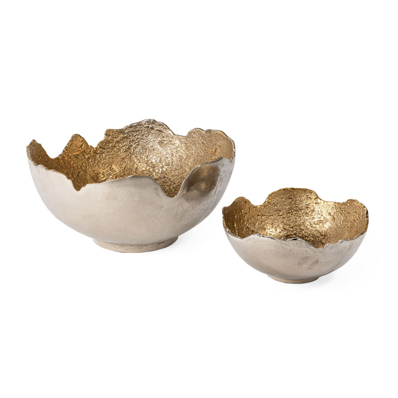 Decorative Bowls (Set of 2) - Gold / Silver