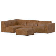 Load image into Gallery viewer, Rex - Handcrafted Sectional Sofa And Ottoman
