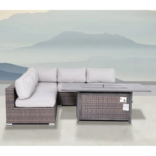 Load image into Gallery viewer, 6 Piece Sectional Sofa Set With Cushions - Brown
