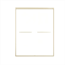 Load image into Gallery viewer, Double Sliding Shower Door, Semi-Frameless Bypass Bathroom Sliding Door With 1/4" (6 Mm) Tempered Glass For Walk-In Shower
