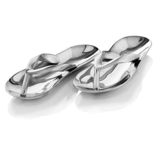 Load image into Gallery viewer, Buffed Flip Flop Tabletop Sculpture - Silver
