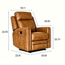 Load image into Gallery viewer, Manual Button Lounge Chair With 360 Degree Rotation - Yellow
