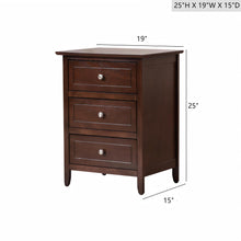 Load image into Gallery viewer, Daniel - 3 Drawer Nightstand
