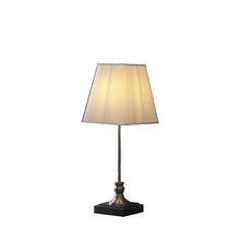 Load image into Gallery viewer, Bedside Table Lamp With White Empire Shade - Silver
