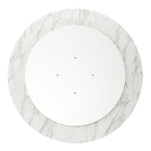 Load image into Gallery viewer, 32" Marble And Metal Dining Table - Gold
