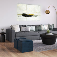 Load image into Gallery viewer, Rockwood - Upholstered Cube Storage Ottoman With Tray
