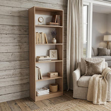 Load image into Gallery viewer, Five Tier Bookcase (733297) - Natural
