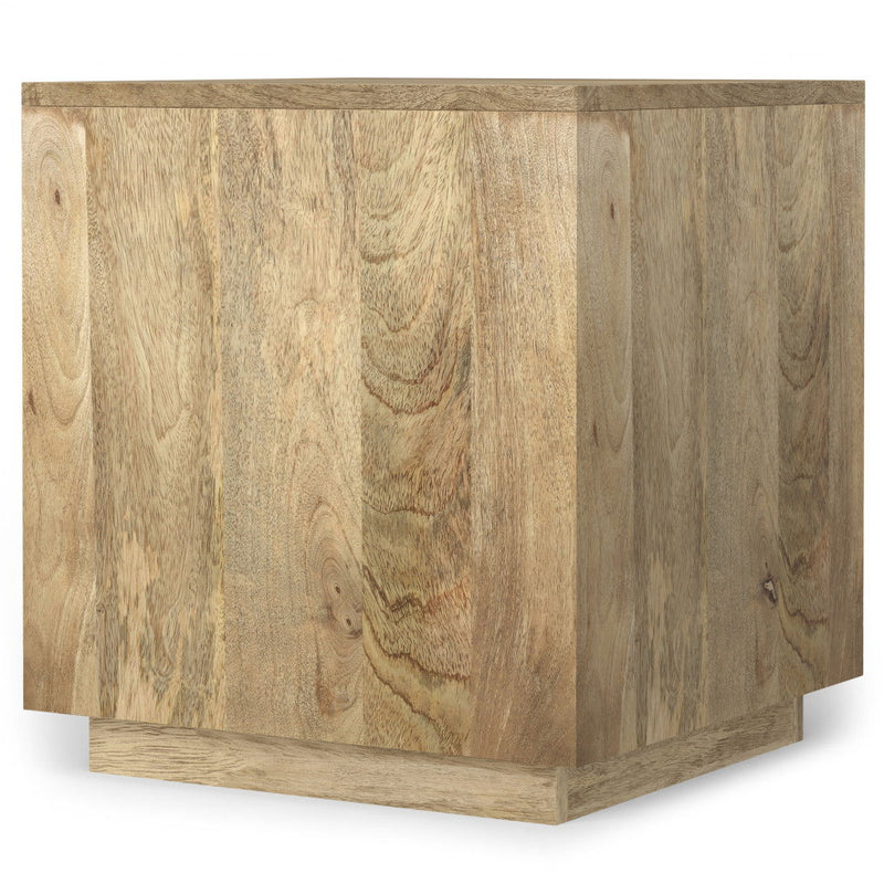 22" Solid Wood Square End Table - Natural
