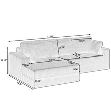Load image into Gallery viewer, Modern Minimalist L Shape Modular Sectional Sofa, Couch
