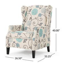 Load image into Gallery viewer, Westeros Wing Back Fabric Upholstered Recliner
