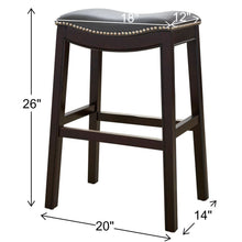 Load image into Gallery viewer, Modern Stool &amp; Nail Head Detailing
