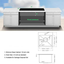 Load image into Gallery viewer, Premium Laundry Drop In Utility Sink 16 Gauge Stainless Steel, Topmount
