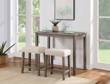 Load image into Gallery viewer, Lux - 3 Piece Counter Height Pub Table With Tufted Stools (Set of 3)
