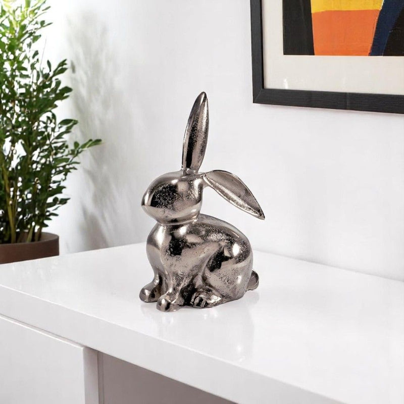 Rabbit Tabletop Sculpture - Silver