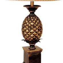 Load image into Gallery viewer, Metal Pineapple Table Lamp With Gold Classic Empire Shade - Gold
