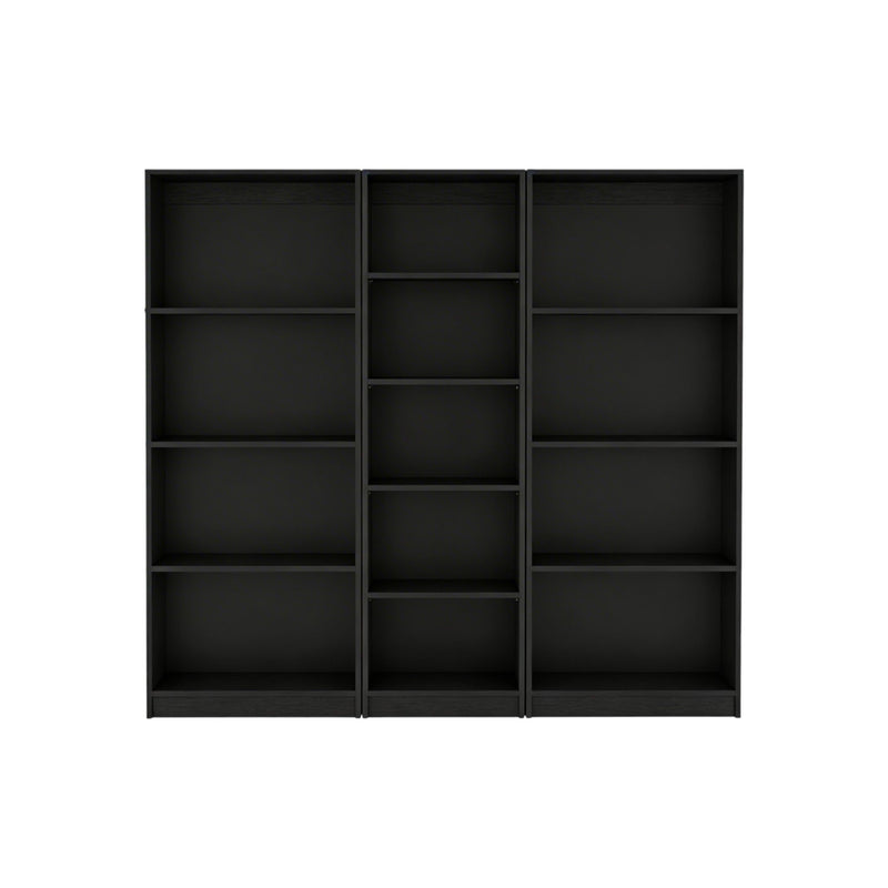 Five Tier Bookcase (Set of 3) (546344) - Black