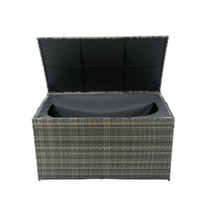 Load image into Gallery viewer, Outdoor Storage Box, 200 Gallon Wicker Patio Deck Boxes with Lid, Outdoor Cushion Storage for Kids Toys, Pillows, Towel
