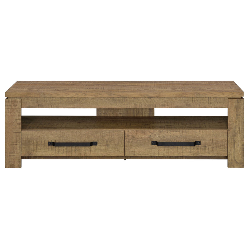 Tesoro - TV Stand With 2 Drawers - Mango Color