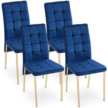 Load image into Gallery viewer, High Back Nordic Dining Chair Modern Chair With Color Legs
