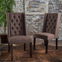 Load image into Gallery viewer, Sophisticated Tufted Dining Chair With High Back Design
