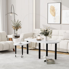 Load image into Gallery viewer, Rotatable Cocktail Table With Solid Legs, 360 Degree Rotating
