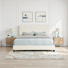 Load image into Gallery viewer, Platform Bed &amp; Upholstered Headboard
