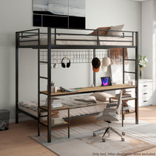 Load image into Gallery viewer, Ethan - Bunk Bed With Desk, Charging Station, Storage Shelves
