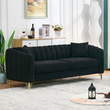 Load image into Gallery viewer, Tufted Oversized Sofa For Living Spaces - Black

