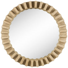 Load image into Gallery viewer, 35" Round Natural Frame Wall Mirror - Brown
