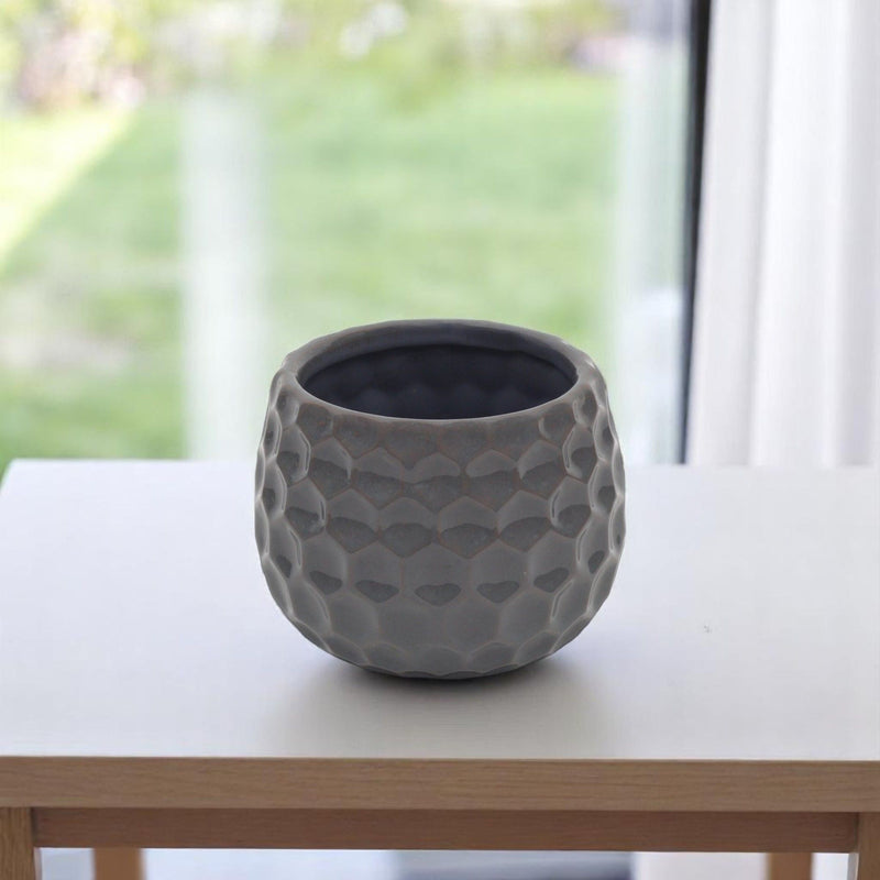Round Pot Planter (487400) - Gray