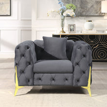 Load image into Gallery viewer, Accent Chair With Diamond Button Tufting, Matching Throw Pillow
