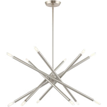 Load image into Gallery viewer, Six-Light Dimmable Chandelier With Shades - Nickel
