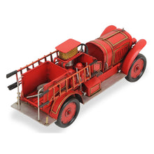 Load image into Gallery viewer, Hand Painted 1923 style fire truck Model Car - Red / Gold
