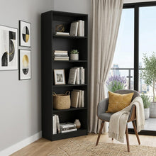 Load image into Gallery viewer, Five Tier Bookcase (737969) - Black
