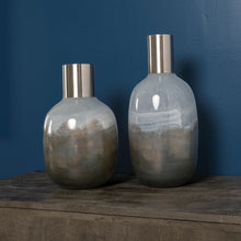 Load image into Gallery viewer, Ombre Cylinder Table Vase (397562) - Bronze / White
