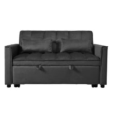 Load image into Gallery viewer, 3 In 1 Pull Out Couch Convertible Sofa Bed With Reclining Backrest
