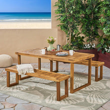 Load image into Gallery viewer, Outdoor Dining Set - Sandblast Natural Finish
