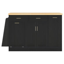 Load image into Gallery viewer, Kitchen Sideboard With Sliding Door Cabinet, 3 Tier Spice Rack
