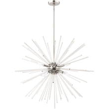 Load image into Gallery viewer, 38" Eight Light Dimmable Chandelier With Shades - Silver
