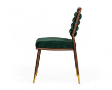 Load image into Gallery viewer, Contempo Dining Chair - Dark Green / Walnut

