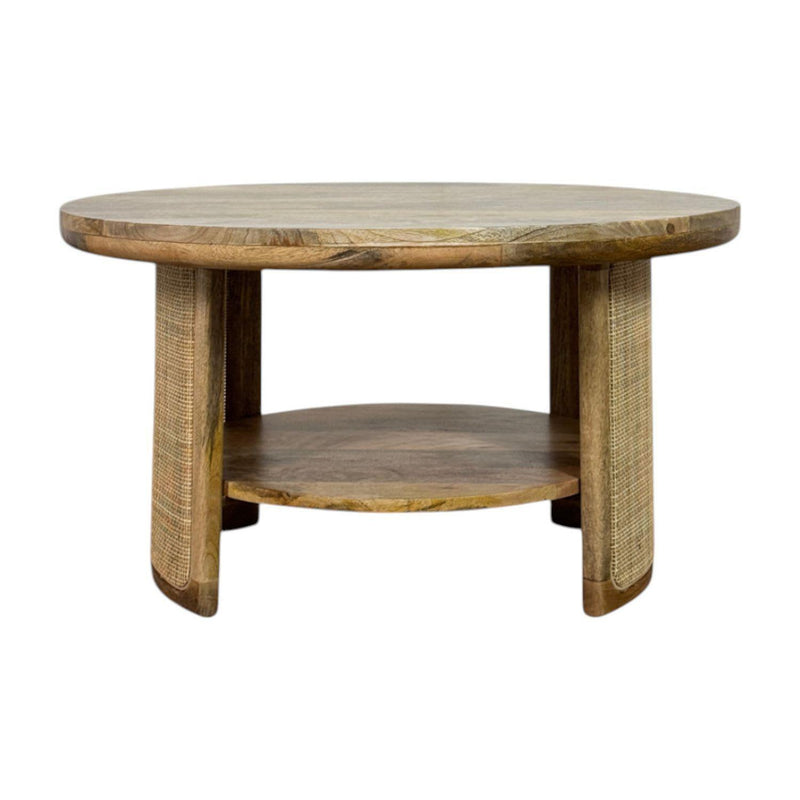 Round Drum Coffee Table (745551) - Natural
