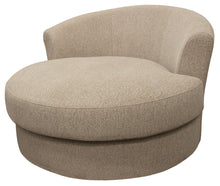 Load image into Gallery viewer, Linen Solid Color Swivel Barrel Chair - Sand
