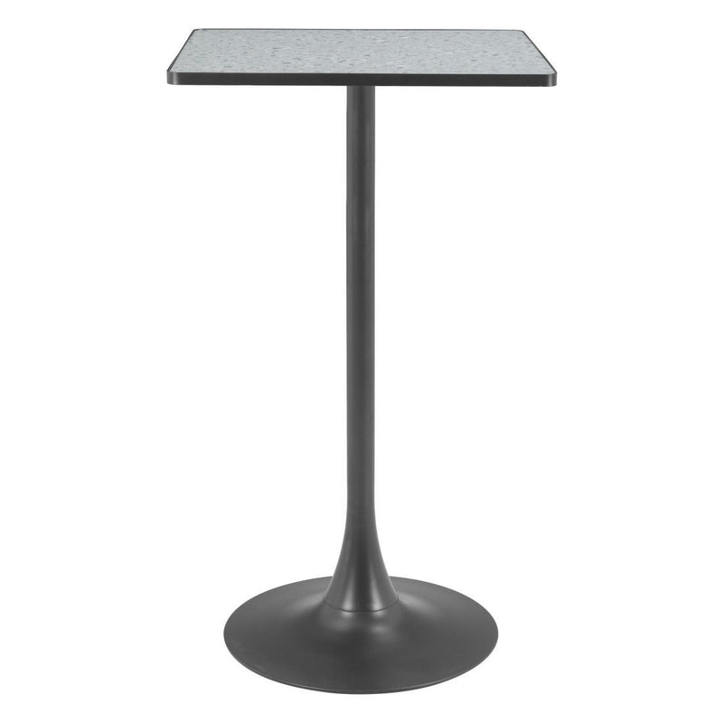 24" Wood Square Bar Table - Gray