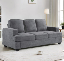 Load image into Gallery viewer, Modern Sofa, Comfortable 3 Seater Couch With Deep Seating, Loose Back Cushions, Wide Arms
