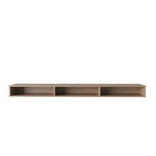 Load image into Gallery viewer, Enclosed Open Storage Entertainment Center - Beige

