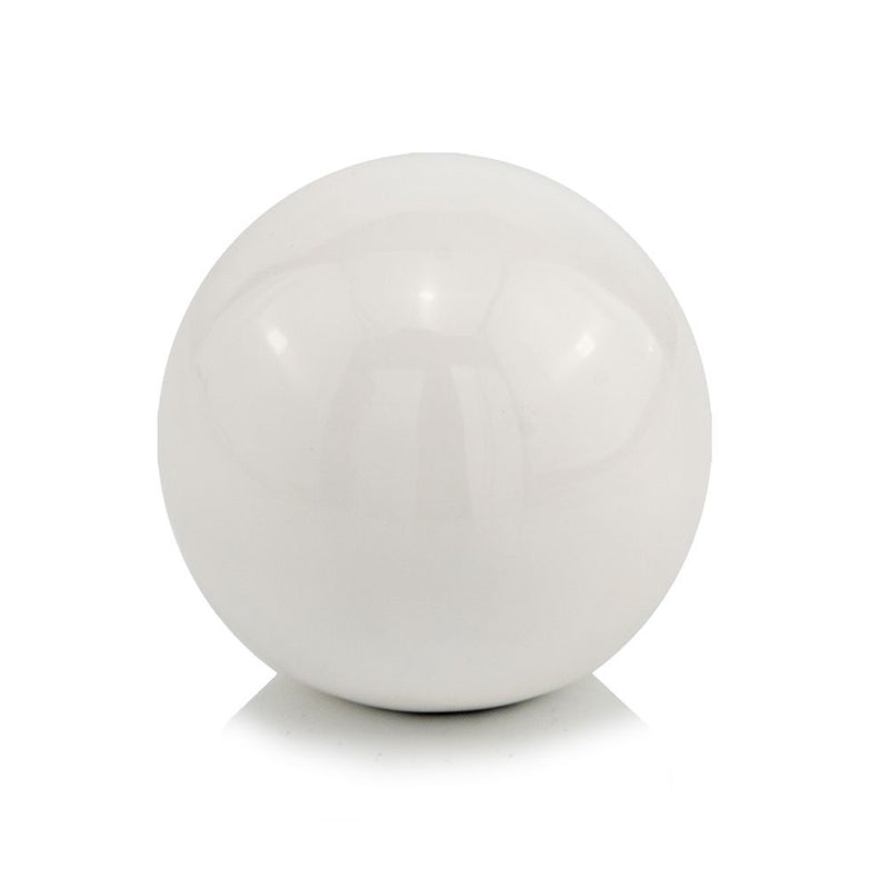 Decorative Orb Tabletop Sculpture (373766) - White