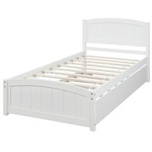 Load image into Gallery viewer, Platform Bed &amp; Headboard, Footboard And Wood Slat Support
