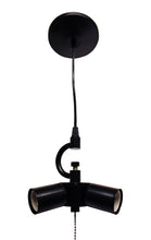 Load image into Gallery viewer, Bulb Three Light Metal Chandelier - Black
